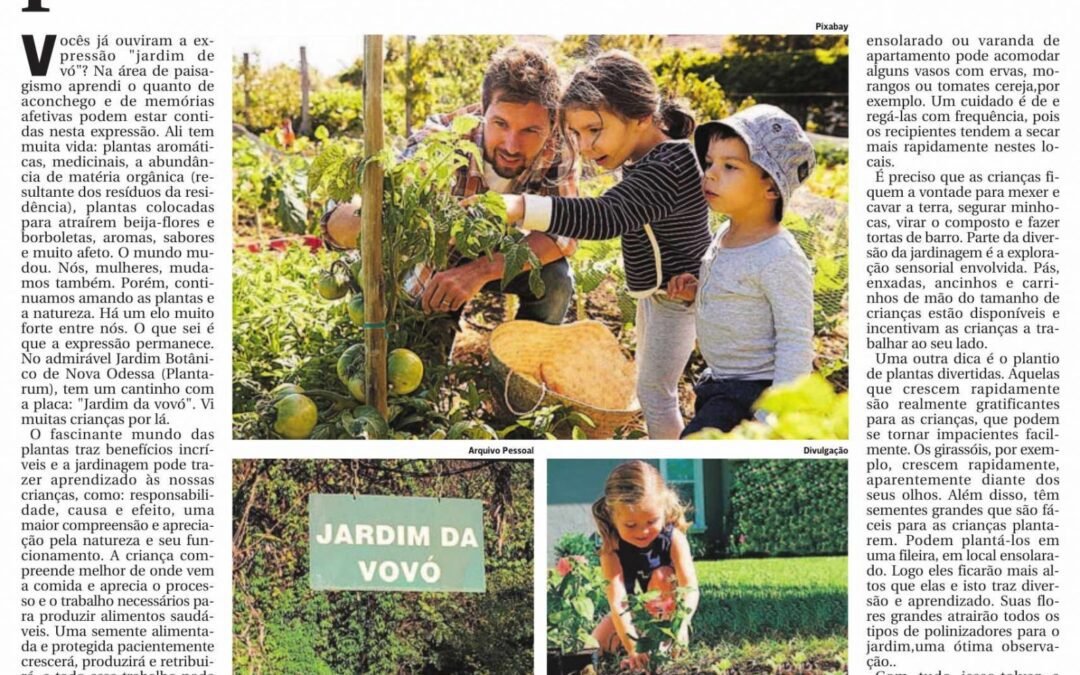 O que nossas crianças aprendem com as plantas?