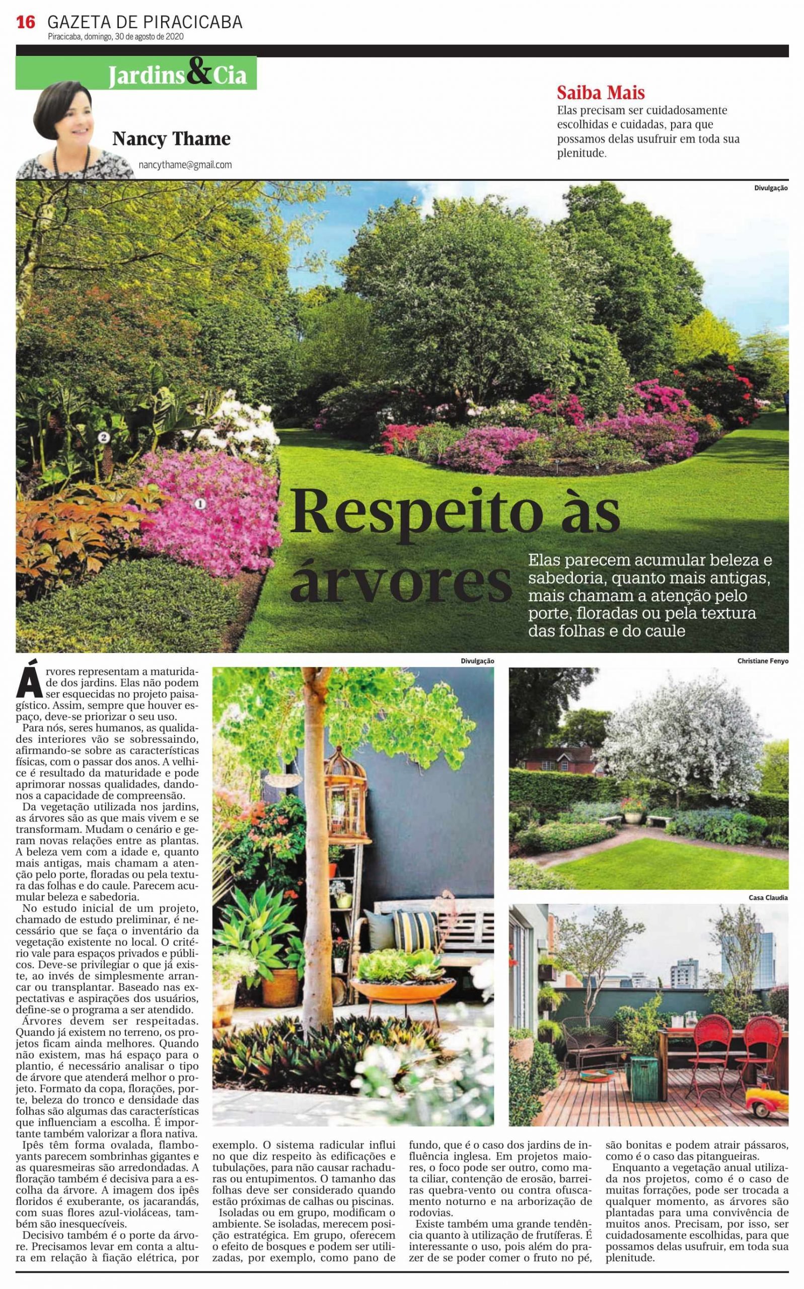 Respeito às àrvores